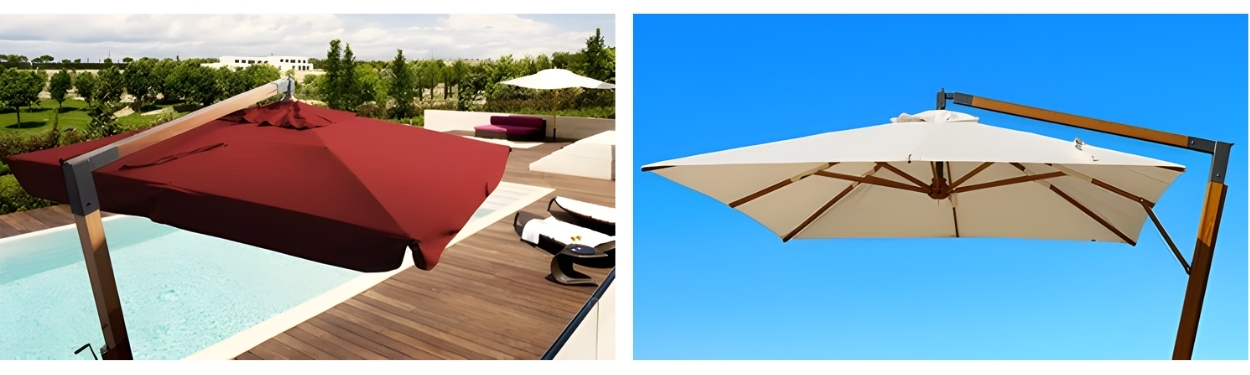 ombrelloni con e senza balza