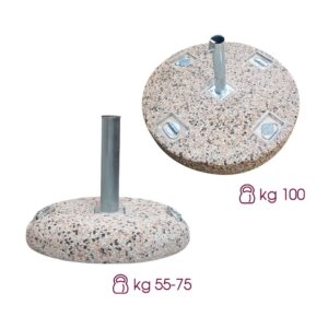 Base per ombrelloni in Graniglia