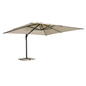 Ombrellone decentrato inclinabile
