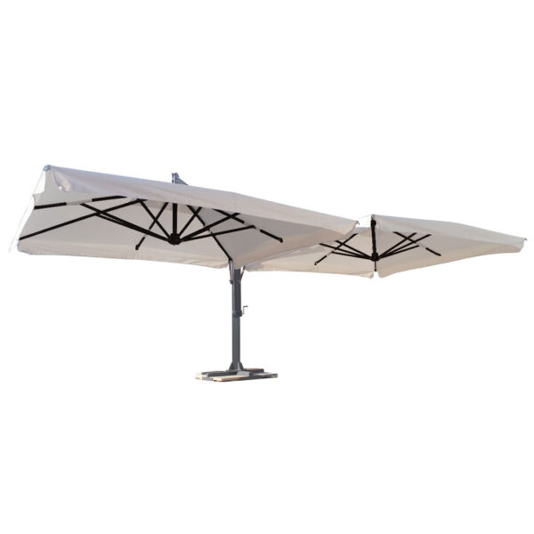 ombrellone doppio braccio in acciaio zincato