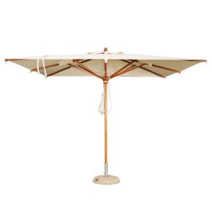 Ombrellone in legno da giardino