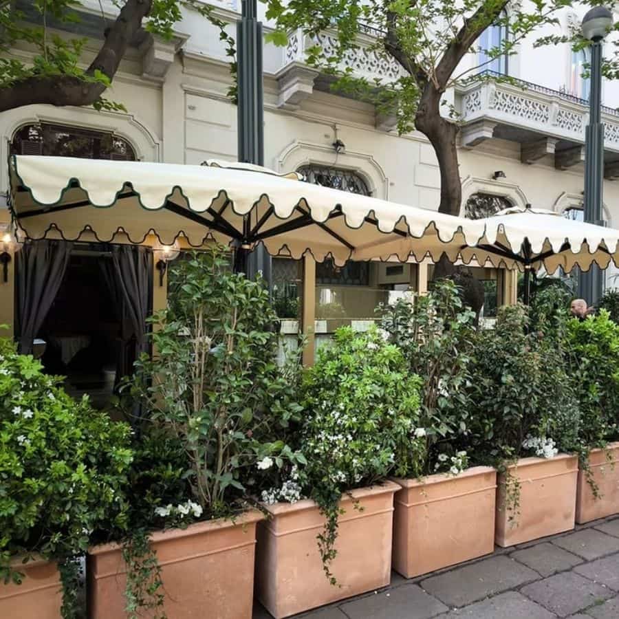 ombrelloni in alluminio per bar