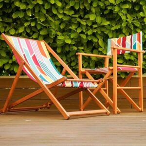 Anteprima sedie in legno con tessuto personalizzato