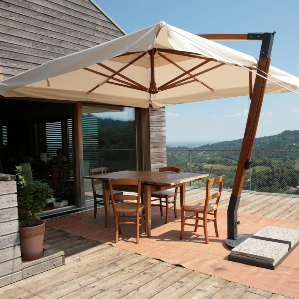 Ombrellone Decentrato mod. San Francisco 4×4 mt