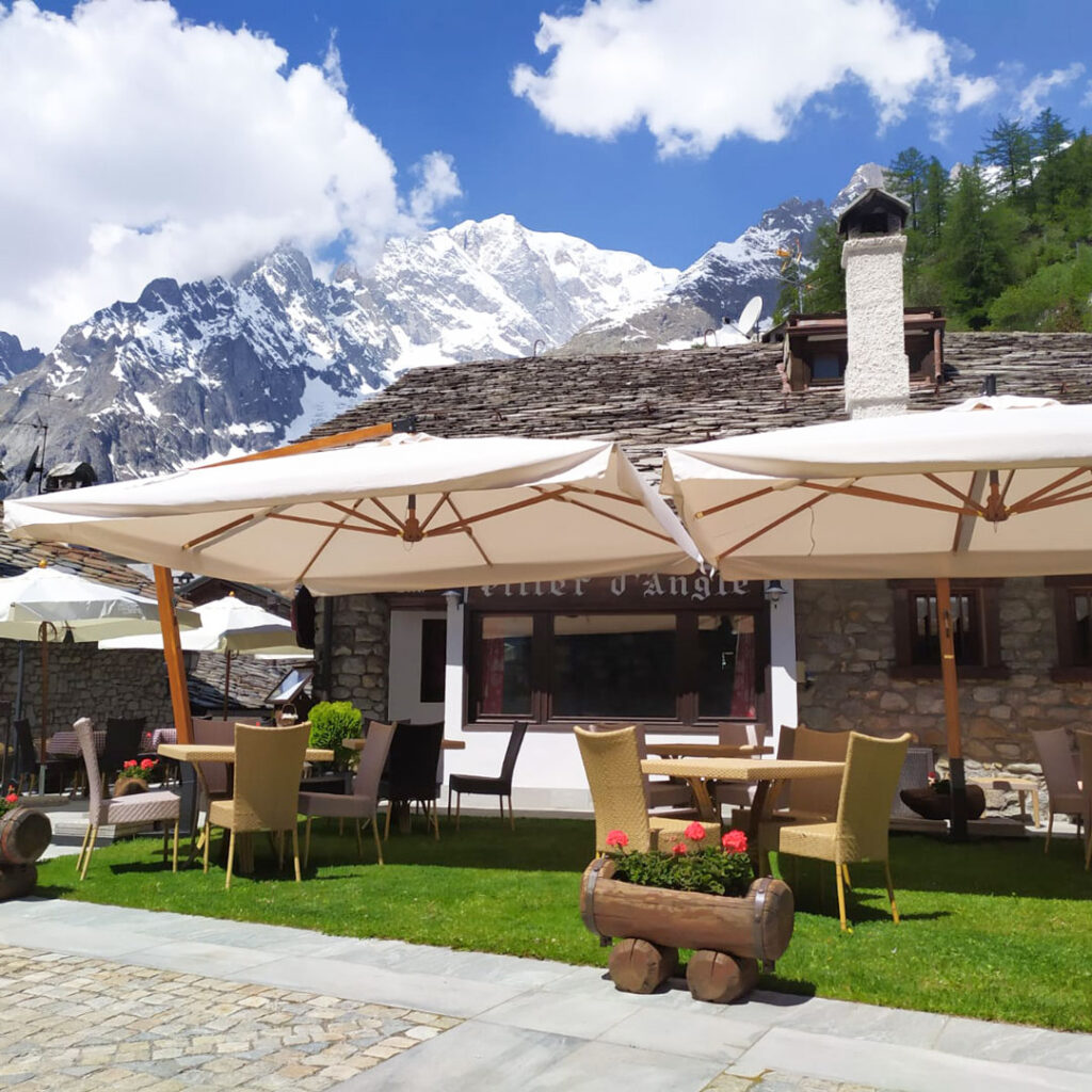 Ombrellone professionale con pendente mod. San Francisco 3,5×3,5 mt