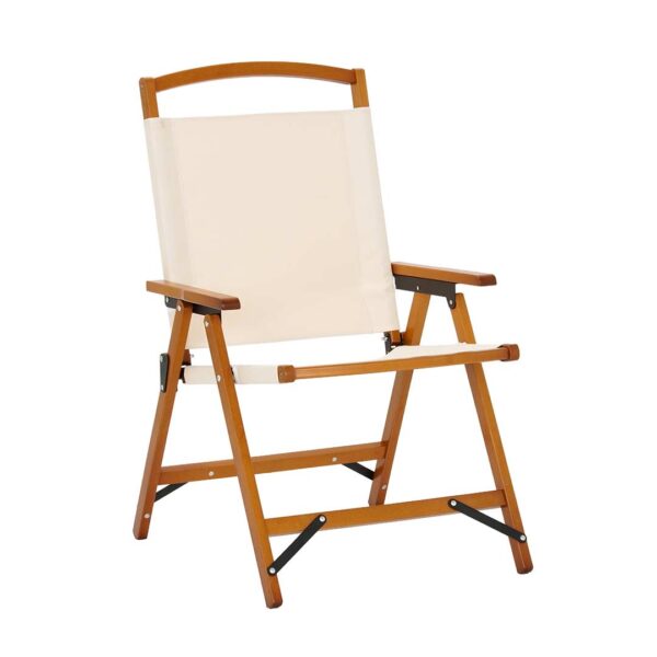 sedia in legno tessuto beige