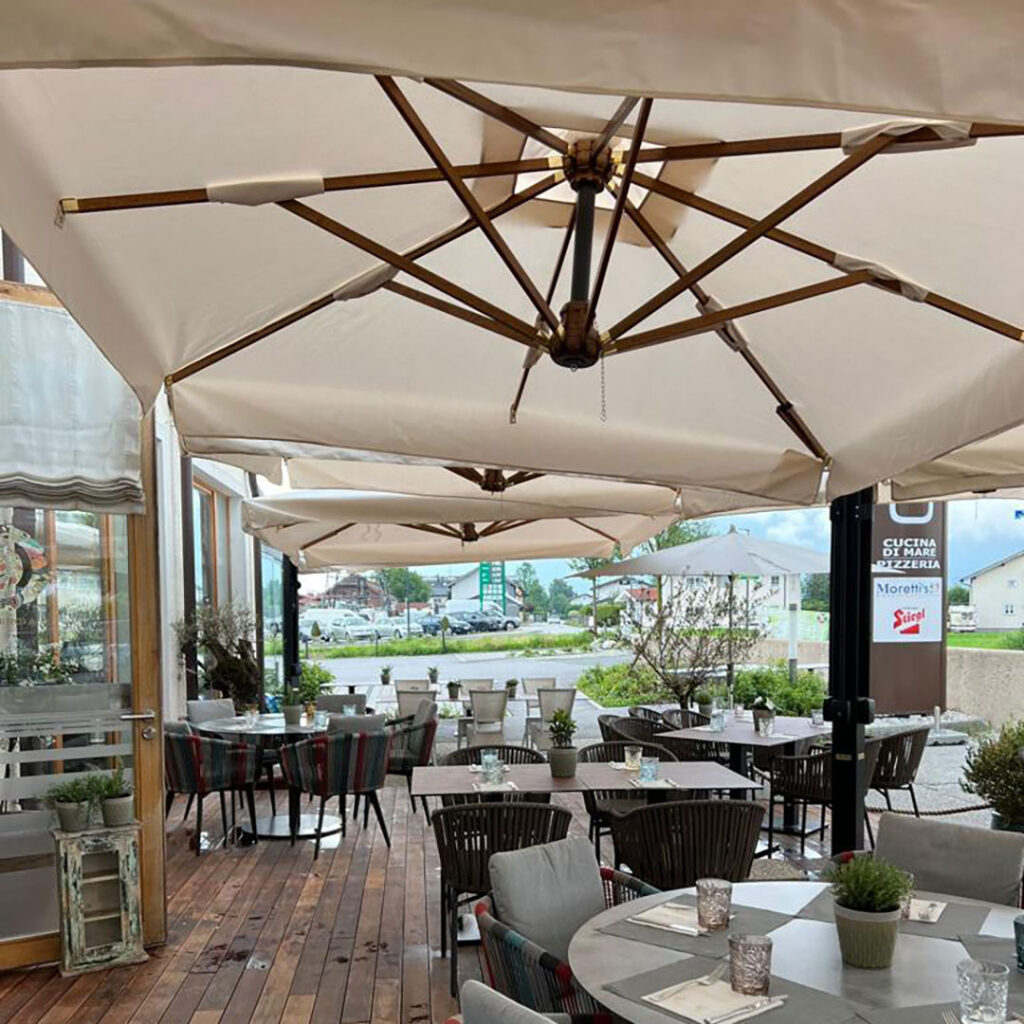 Ombrellone professionale multibracci mod. New York 6×6 mt