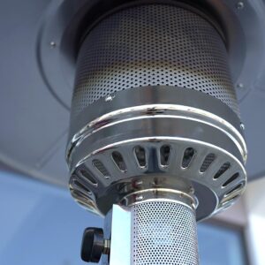 fungo riscaldante a gas testa in acciaio inox